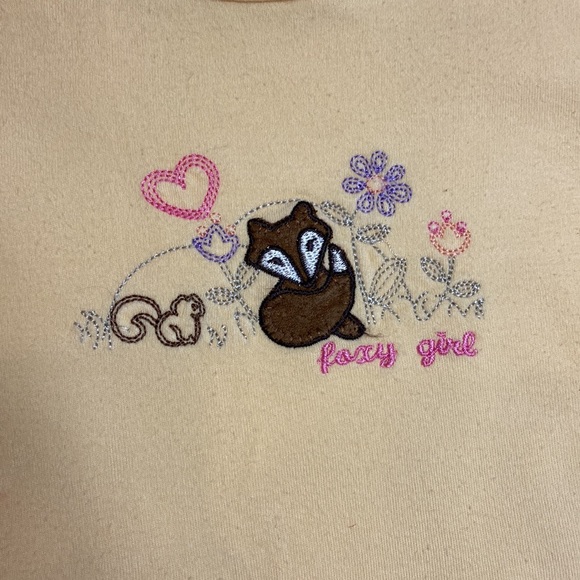 Cherokee Yellow Foxy Girl Long Sleeved Tee Shirt - Picture 3 of 5